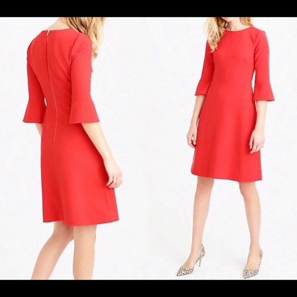 Jcrew ponte long sleeve dress size 8